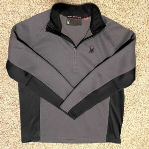 SPYDER Men's Outbound 1/2 Half Zip Midweight Core Sweater Gray Large EUC


,